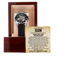 To My Son – “Never Feel That You Are Alone” Skeleton Watch Gift