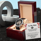 To My Man – I Love You Forever Skeleton Watch