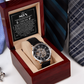 To My Son – "Be You, Nothing Else Is Required" Skeleton Watch Gift
