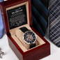 To My Husband – I Choose You Every Single Day Skeleton Watch