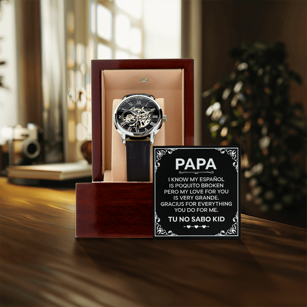 No Sabo Kid Gift For Papa – Men’s Openwork Watch