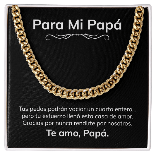 Para Mi Papá – Collar Divertido y Emotivo en Español