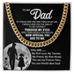 To My Dad – Through My Eyes Cuban Link Chain Gift