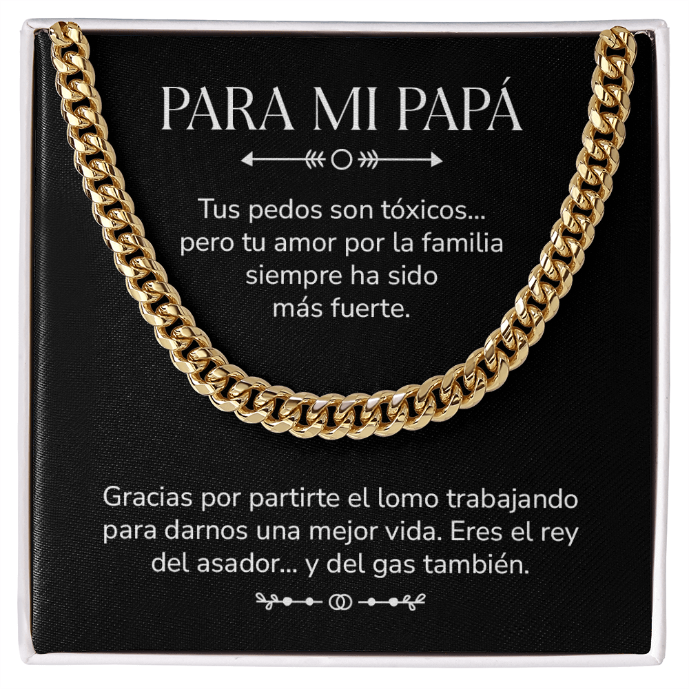 Para Mi Papá – Collar Cubano Divertido Para Papás Mexicanos