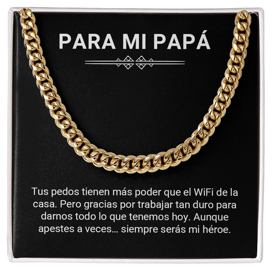 Para Mi Papá – Collar Divertido del WiFi y los Pedos