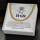 Gift For Dad – World's Best Dad Cuban Link Chain With Message Card