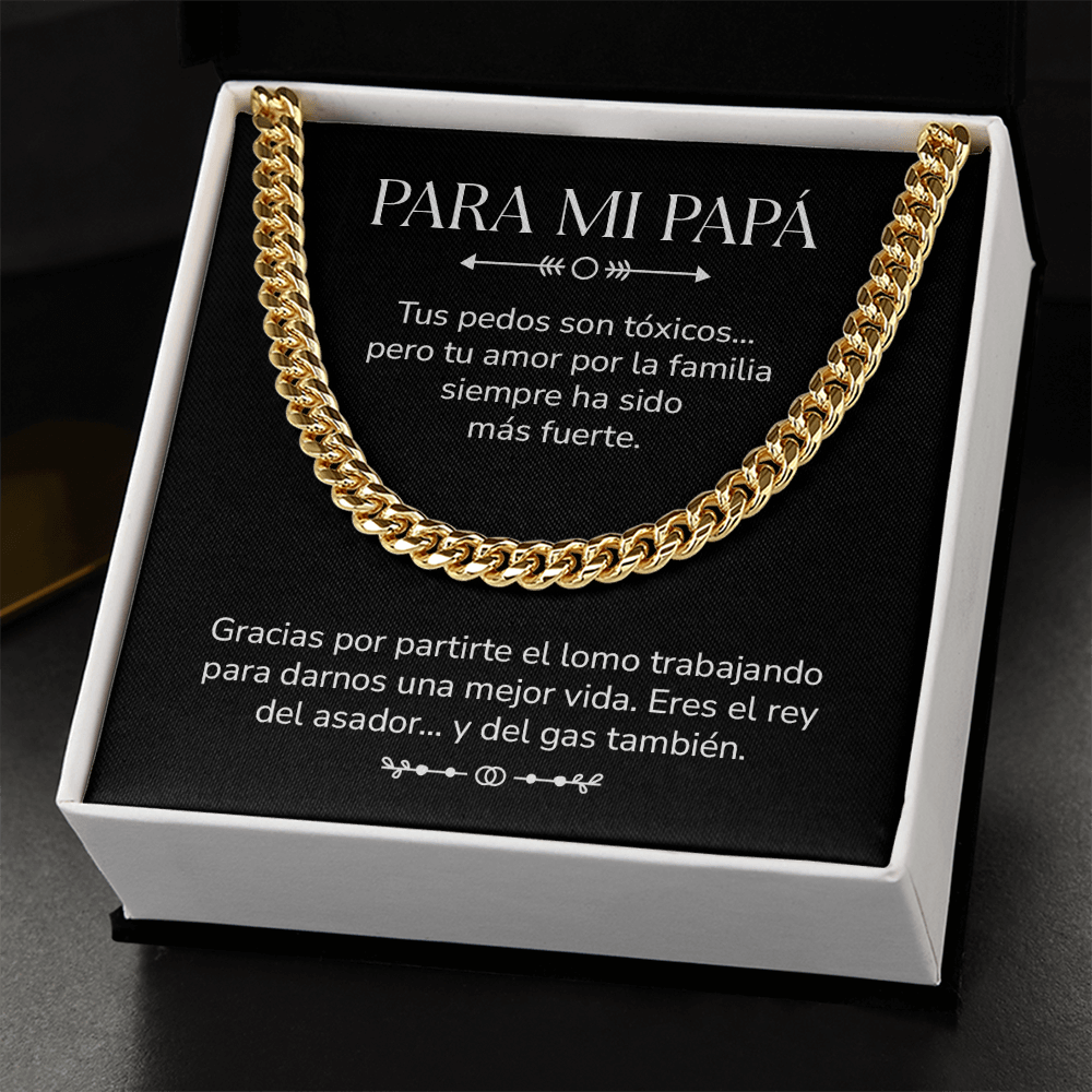 Para Mi Papá – Collar Cubano Divertido Para Papás Mexicanos