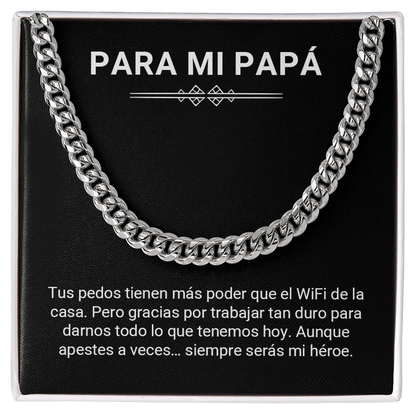 Para Mi Papá – Collar Divertido del WiFi y los Pedos