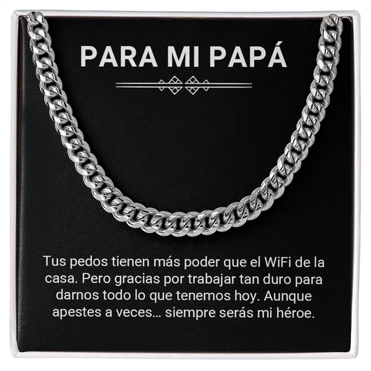 Para Mi Papá – Collar Divertido del WiFi y los Pedos