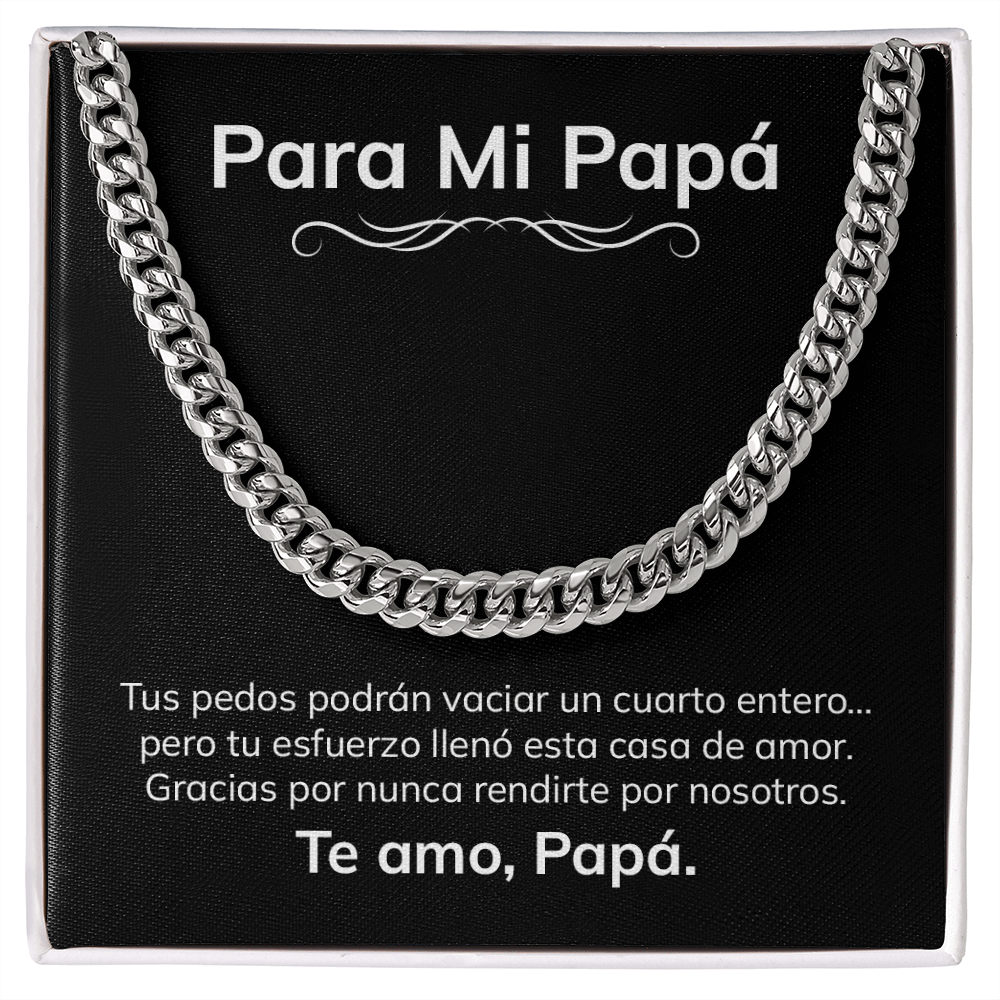 Para Mi Papá – Collar Divertido y Emotivo en Español