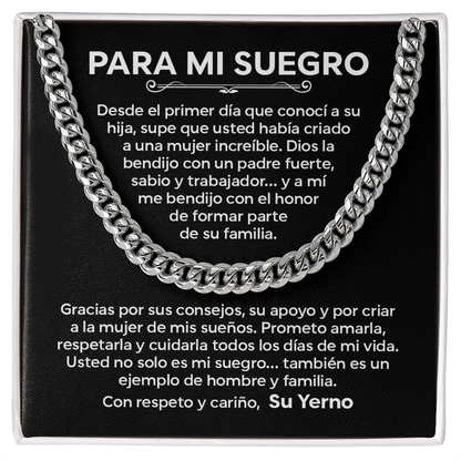 Para Mi Suegro – Gracias Por Los Valores y el Amor Que Sembró