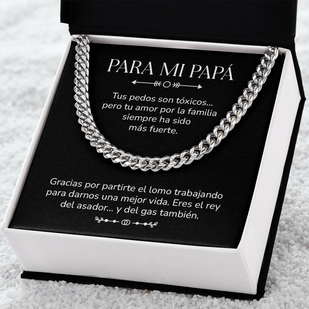 Para Mi Papá – Collar Cubano Divertido Para Papás Mexicanos