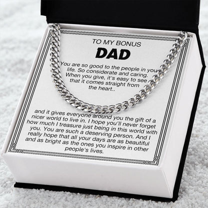 To My Bonus Dad - You Are Such A Deserving Person (Cuban Link Chain)