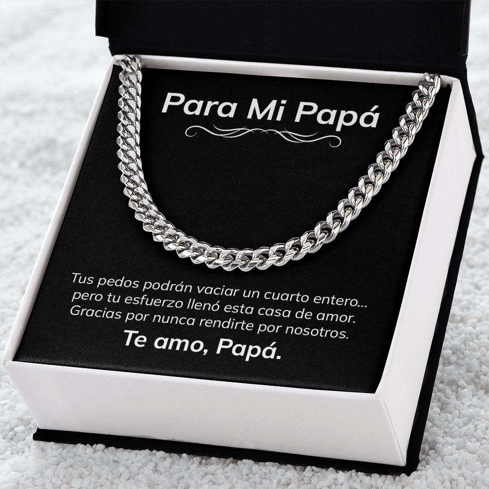 Para Mi Papá – Collar Divertido y Emotivo en Español