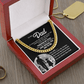 To My Dad – Through My Eyes Cuban Link Chain Gift
