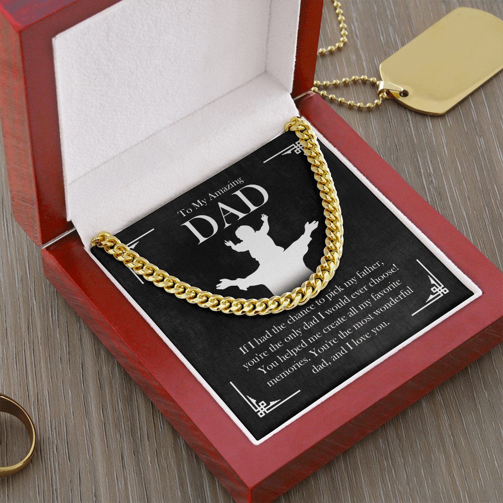To My Amazing Dad – Meaningful Cuban Link Chain Gift