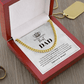Gift For Dad – World's Best Dad Cuban Link Chain With Message Card