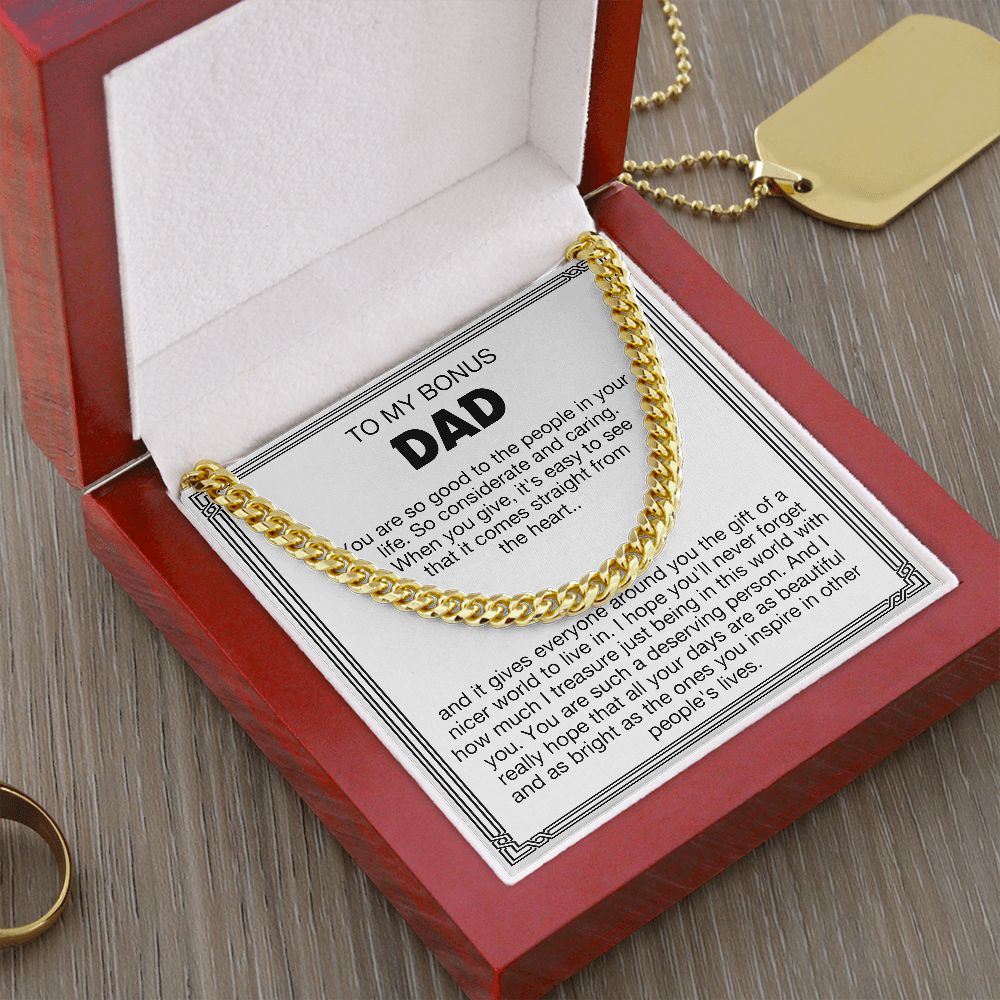 To My Bonus Dad - You Are Such A Deserving Person (Cuban Link Chain)