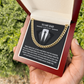 To My Dad – Thank You for Always Being There (Cuban Link Chain)