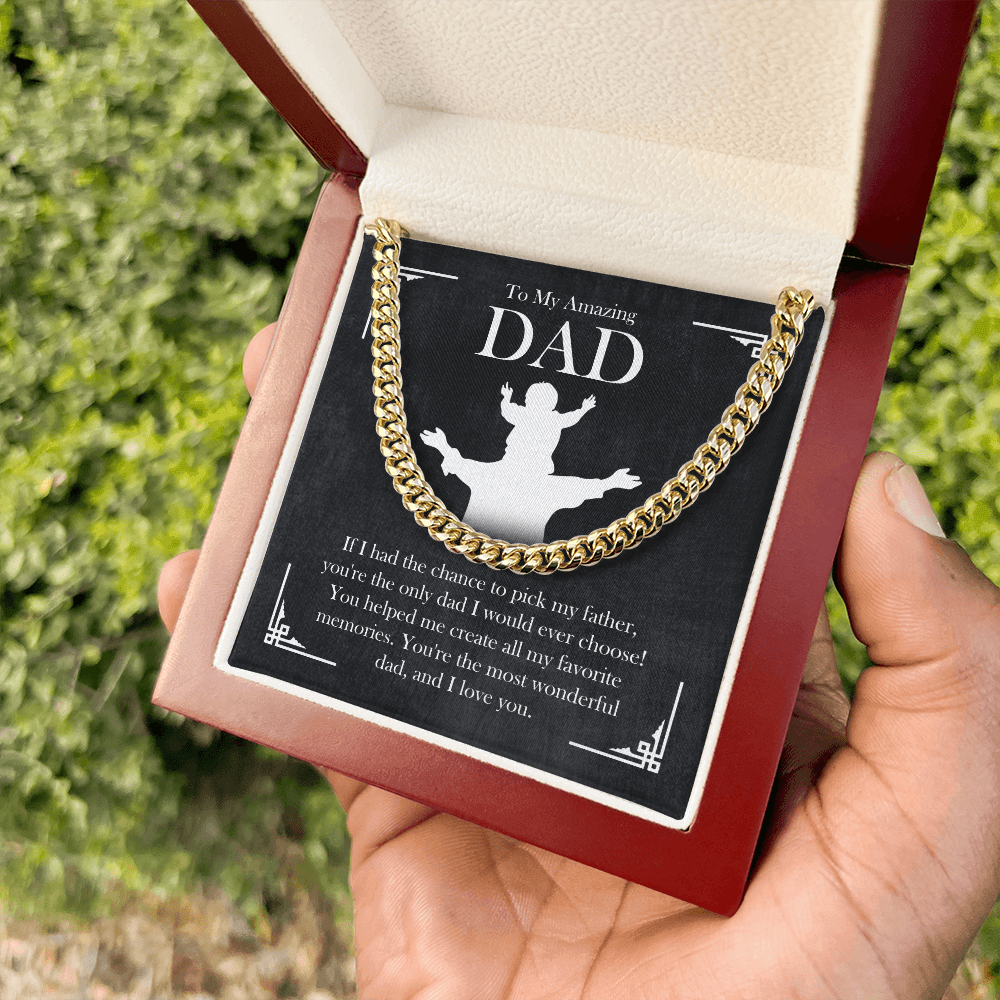 To My Amazing Dad – Meaningful Cuban Link Chain Gift