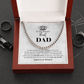 Gift For Dad – World's Best Dad Cuban Link Chain With Message Card
