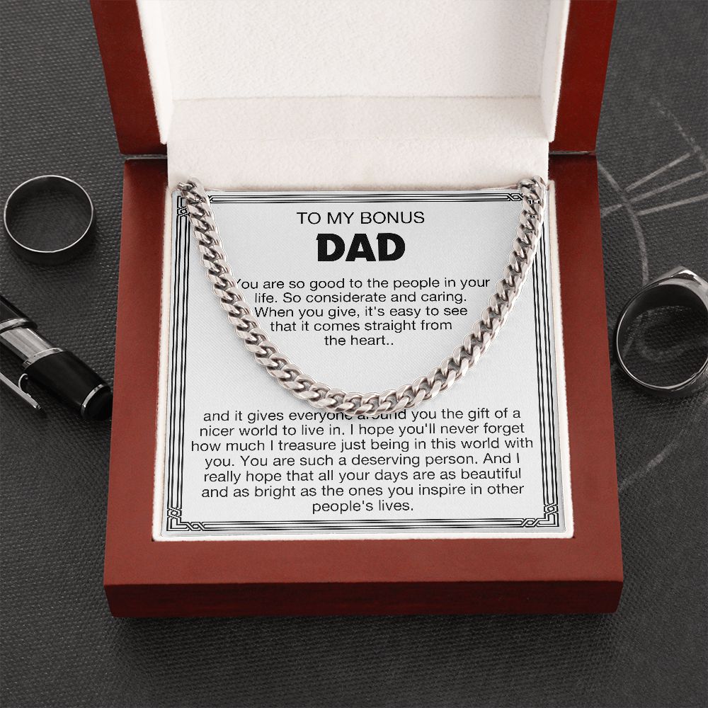 To My Bonus Dad - You Are Such A Deserving Person (Cuban Link Chain)