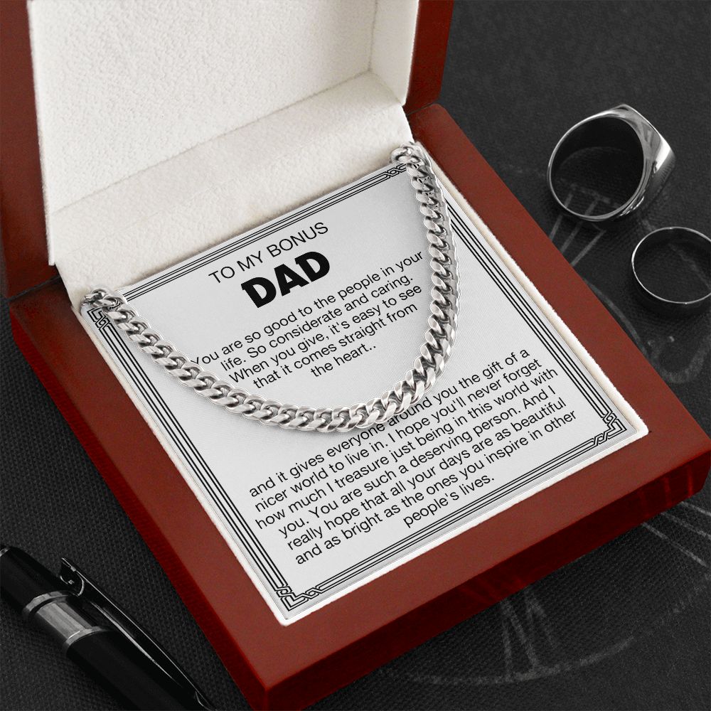 To My Bonus Dad - You Are Such A Deserving Person (Cuban Link Chain)