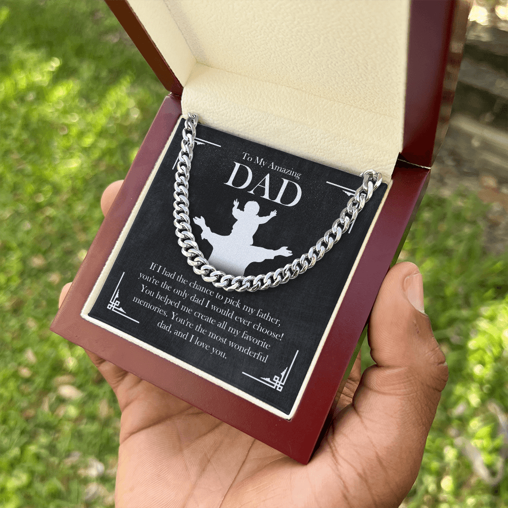 To My Amazing Dad – Meaningful Cuban Link Chain Gift