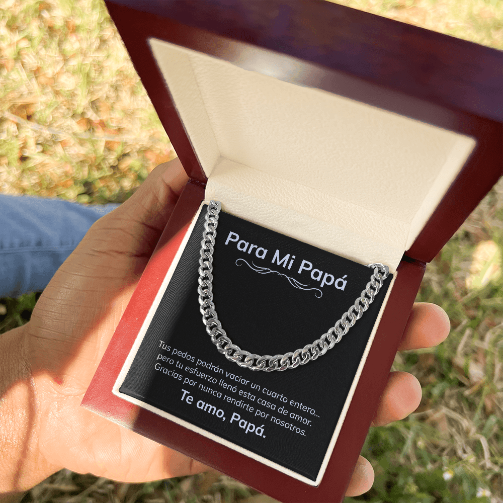 Para Mi Papá – Collar Divertido y Emotivo en Español