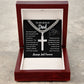 To My Bonus Dad - The Bond Between Us (Cuban Chain with Artisan Cross Necklace)