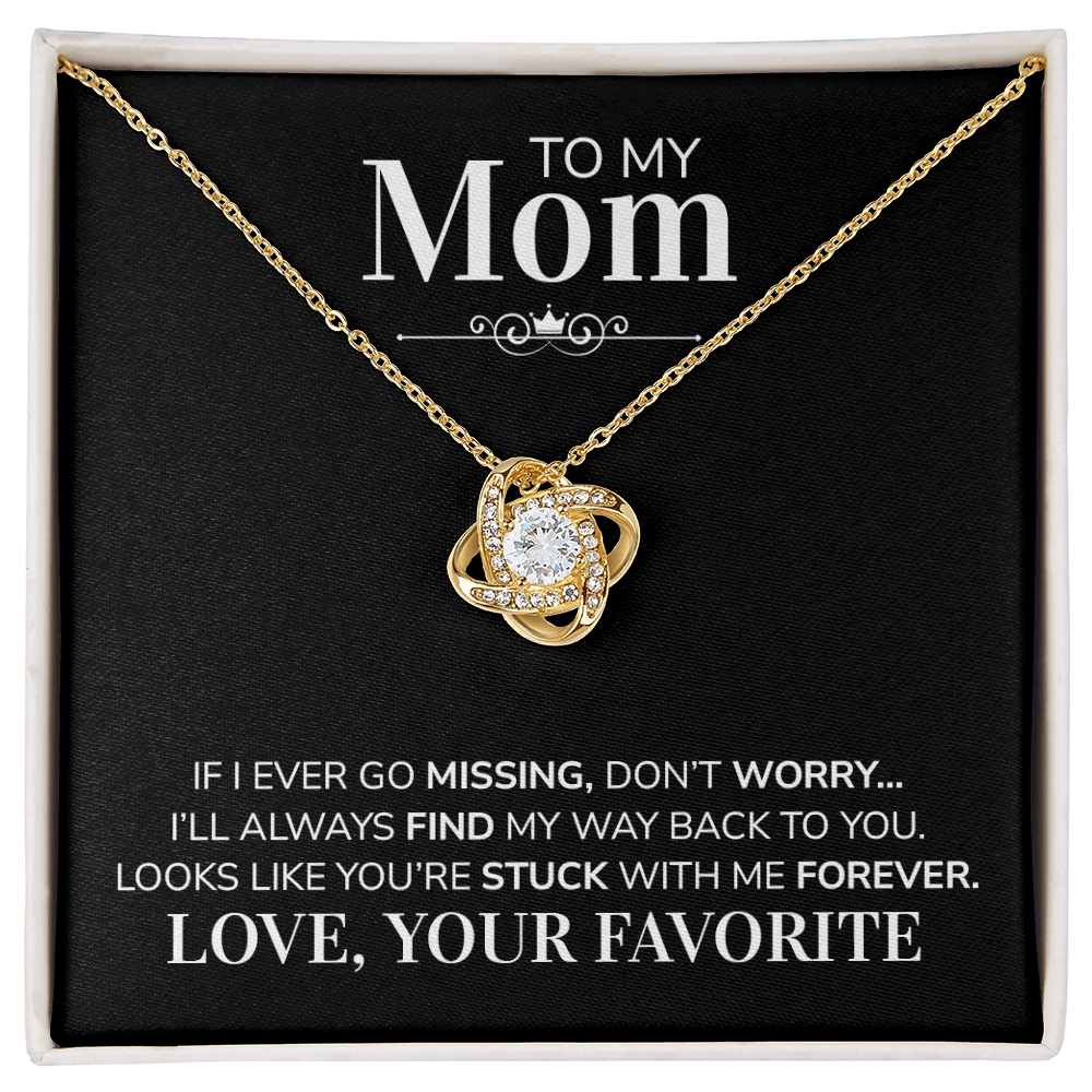 To My Mom Necklace – Funny Gift From Son or Daughter