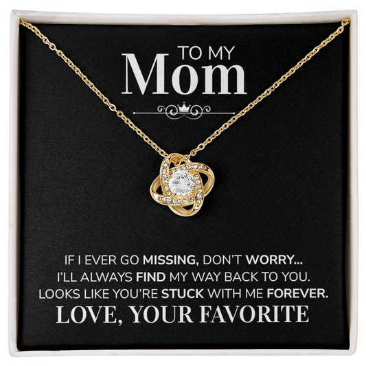 To My Mom Necklace – Funny Gift From Son or Daughter