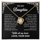 To My Daughter – You're My Greatest Blessing | Love Knot Necklace