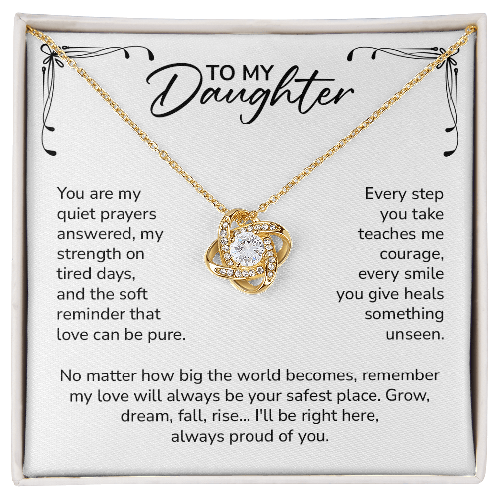 To My Daughter – My Love Will Always Be Your Safest Place Necklace