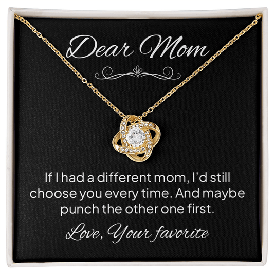 Dear Mom Necklace – Funny Gift for Mom From Son or Daughter