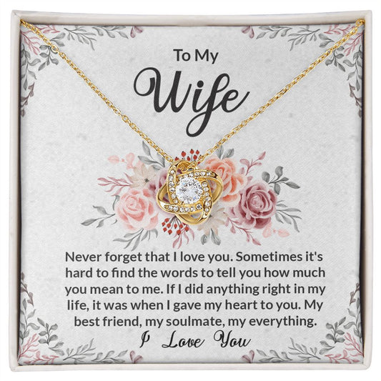 To My Wife - Never Forget That I love You (Necklace)