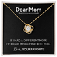 Dear Mom Necklace – I'd Fight My Way Back to You Gift for Mom