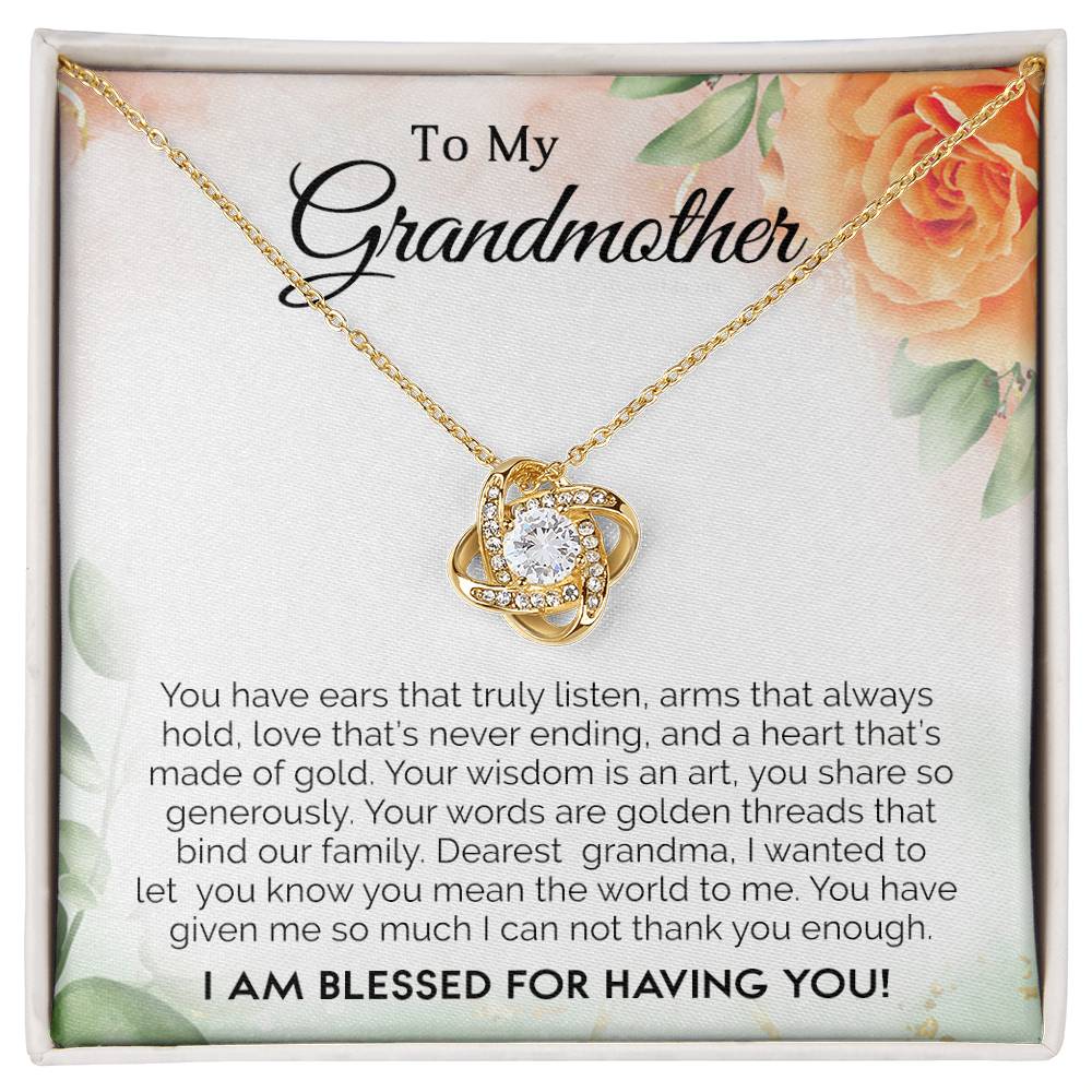 To My Grandmother - I Am Blessed For Having You (Necklace)