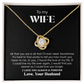 To My Wife – Love You Always & Forever | Love Knot Necklace