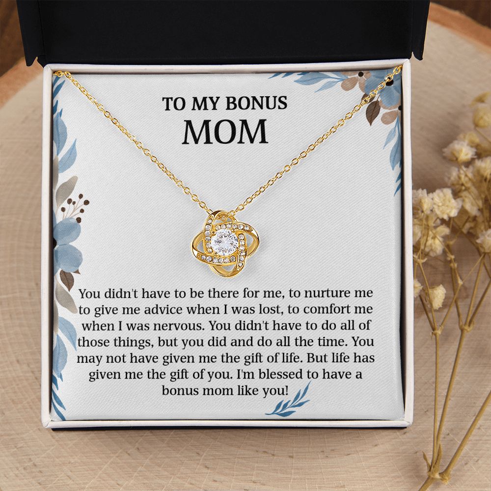 To My Bonus Mom - You Didn't Have To Do All Those Things (Necklace)