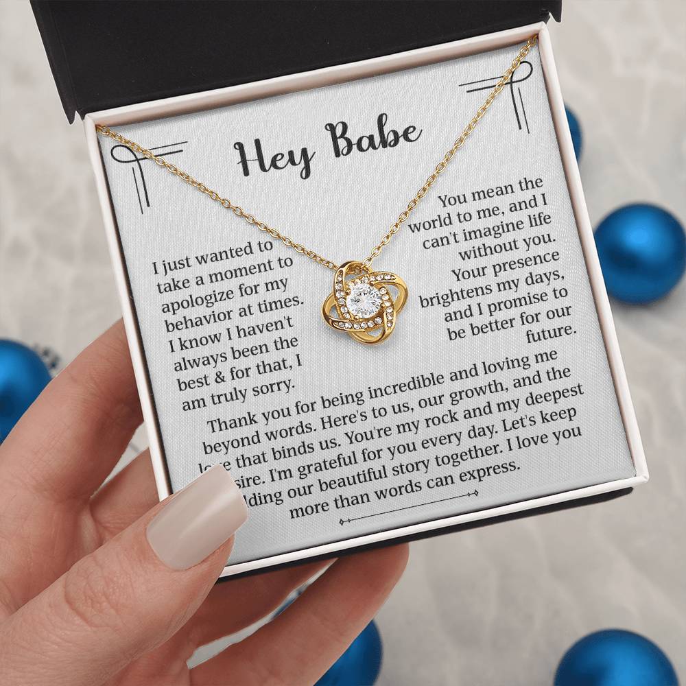 Hey Babe - You Mean The World To Me (Necklace)