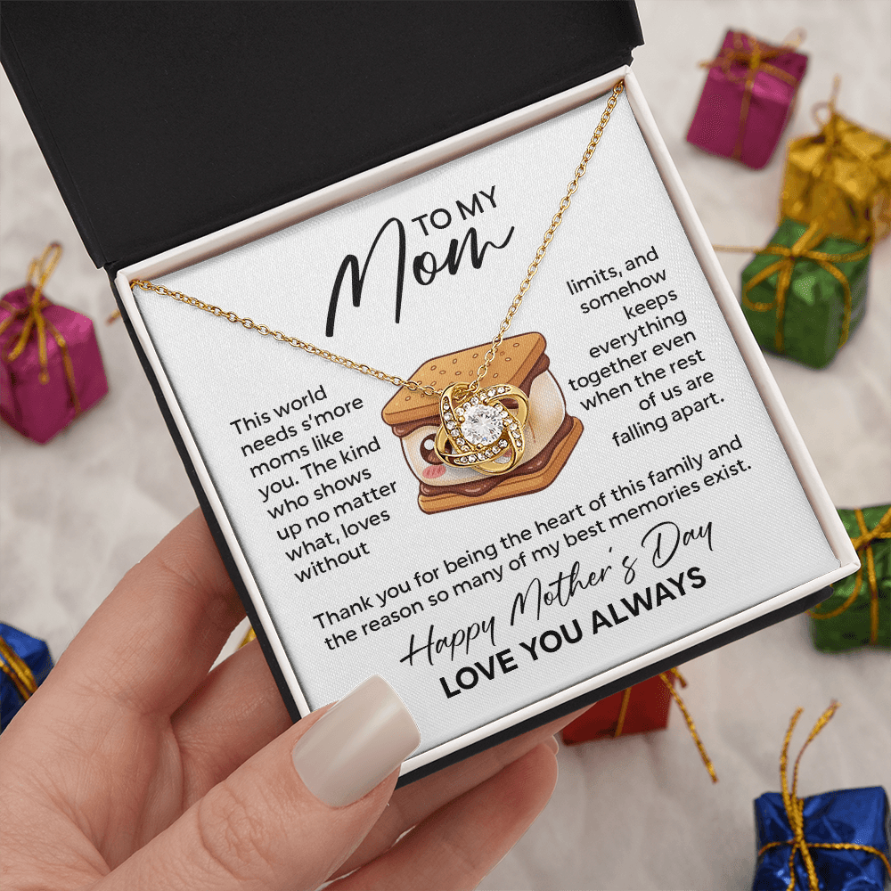 To My Mom Necklace – This World Needs S'more Moms Like You