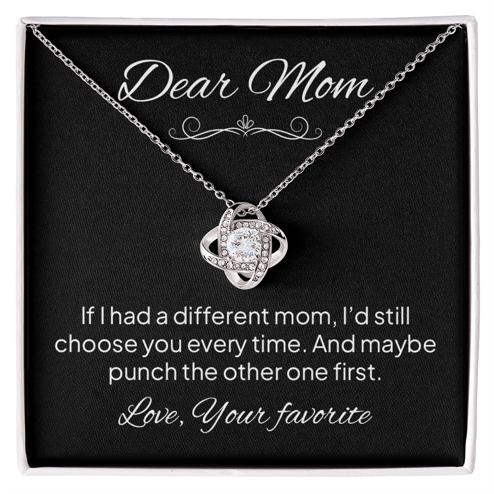 Dear Mom Necklace – Funny Gift for Mom From Son or Daughter