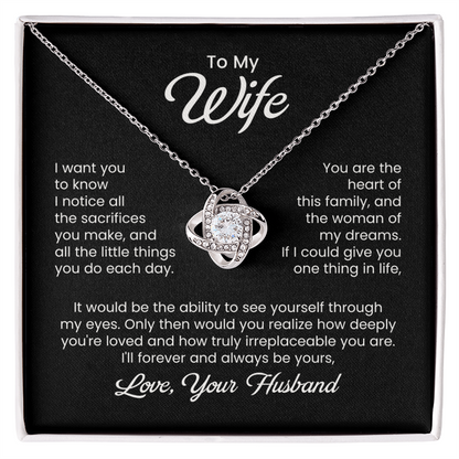 To My Wife Necklace – I Want You to Know Love Gift