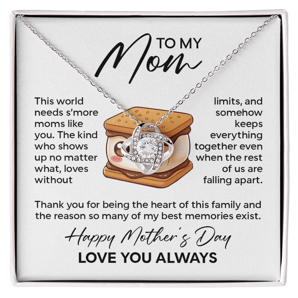 To My Mom Necklace – This World Needs S'more Moms Like You