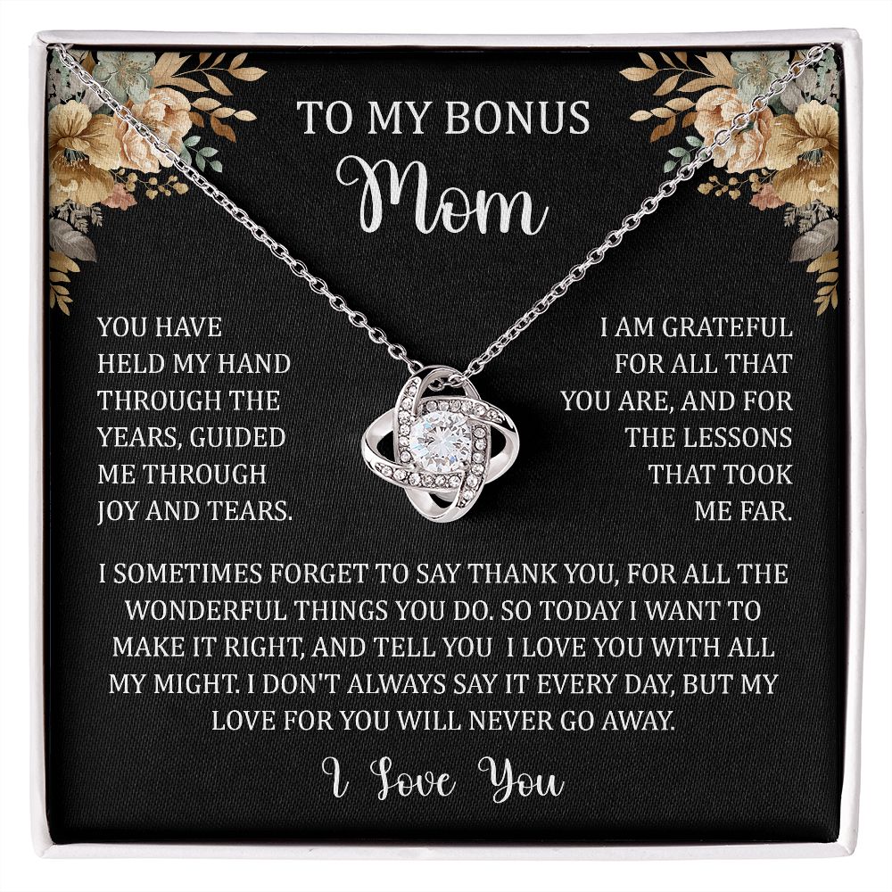 To My Bonus Mom - Held My Hand (Necklace)