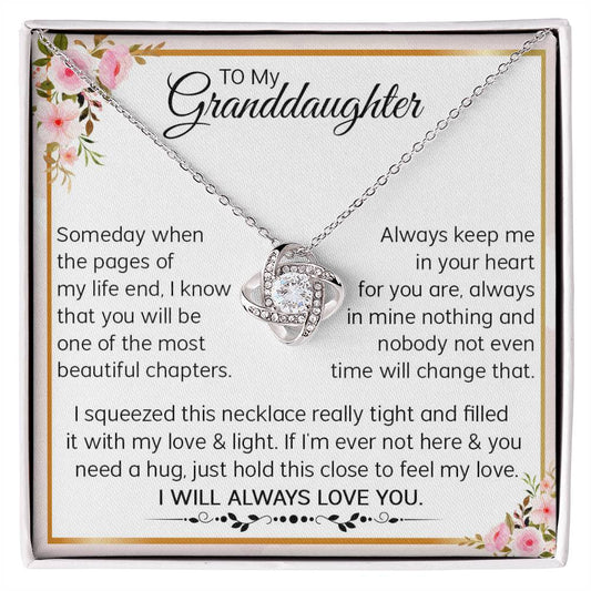 To My Granddaughter - I Will Always Love You (Necklace)