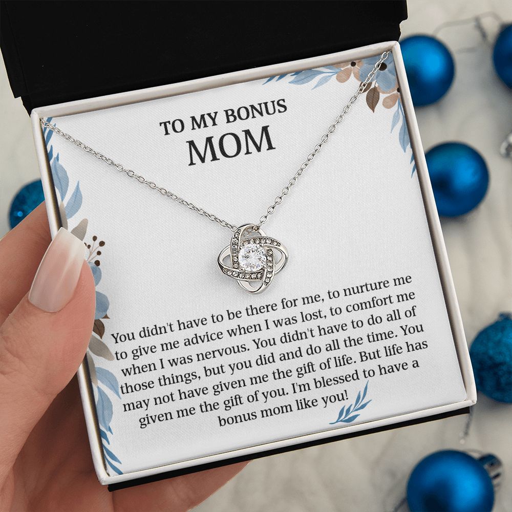 To My Bonus Mom - You Didn't Have To Do All Those Things (Necklace)