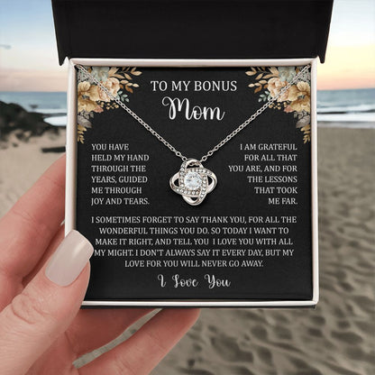 To My Bonus Mom - Held My Hand (Necklace)