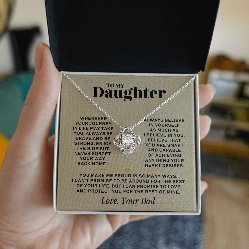 I Promise to Love You For the Rest of My Life | Daughter Necklace From Dad